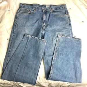 LEVI’S 550 MENS RELAXED FIT DENIM BLUE JEANS #23